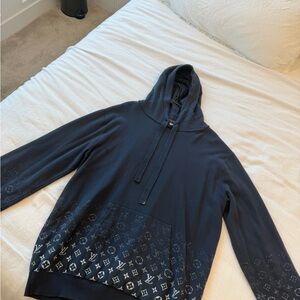 Louis Vuitton Navy Blue Monogram Gradient Hoodie